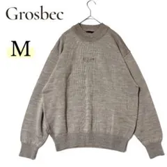 Grosbec 長袖ニット セーター 日本製 モックネック M ゆったり