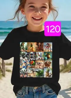 イタリアンブレインロット　120　半袖　Tシャツ　ブラック
