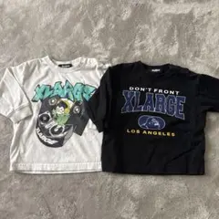 XLARGE KIDS Tシャツセット（ホワイト・ブラック） 2点セット