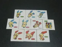 プラスル、マイナン　１０枚セット　ポケモン　デコキャラシール　第一パン