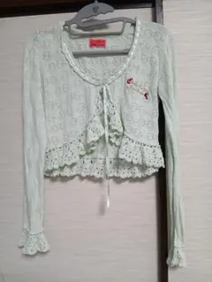 BABYリボン透かしあみ ボレロ・ミントのサムネイル