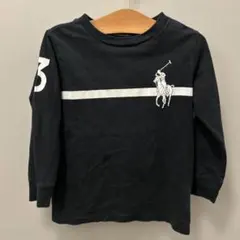 Ralph Lauren 黒 長袖ポロシャツ 4T 110 ラルフローレン