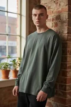 【GEORGE】オリーブグリーン 長袖 3XLサイズ　古着　海外