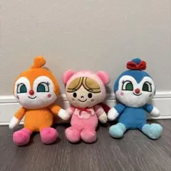 ドキンちゃん　こきんちゃん　あかちゃんまん　ぬいぐるみセット