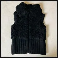 251【極美品】アレキサンダーワン ボアウールベストハイネック XSのサムネイル
