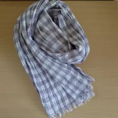 ユニクロ シワ加工 綿麻ストール ・ショールのサムネイル