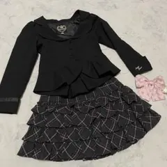 良品 MEZZO PIANO フォーマル 3点セット 120 女の子 卒園式