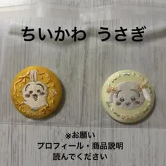 ちいかわ 刺繍缶バッジ うさぎ 2個セット