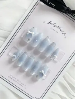 02 ネイルチップ 量産型 地雷系 スナ系　ちゅるん 韓国 バレンタイン