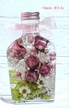 ハ―バリウム ピンクのバラ&花かんざし ≪プレゼントラッピング無料です≫