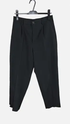 GU タックテーパードパンツ ブラック Mサイズ