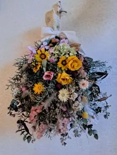 ドライフラワースワッグ