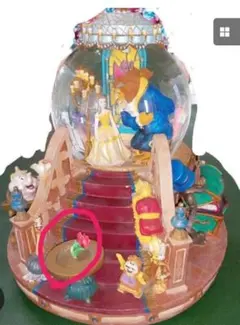 訳あり　美女と野獣　オルゴール　スノードーム