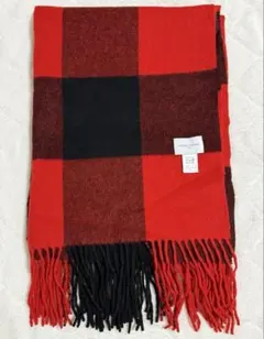 値下げしました【UNITED ARROWS】赤と黒のチェック柄マフラー