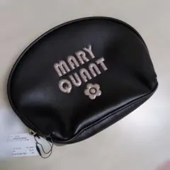 【MARY QUANT】コスメポーチ グリッター レトロロゴ