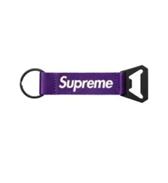 【Supreme】Bottle Opener Webbing Keychain紫