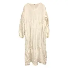 W-98【美品】チャイハネ yul ロングワンピース カットソーワンピース