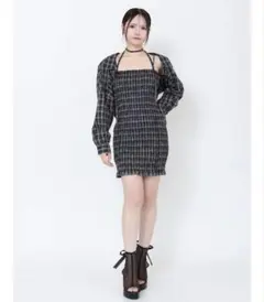 ブラウスシャーリングワンピセットのサムネイル