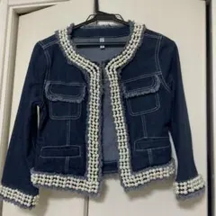 ✨美品✨ROYAL PARTYパール装飾デニムジャケット
