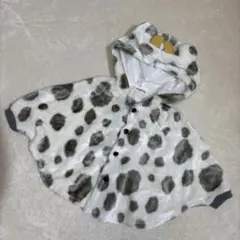 PROPIO 牛柄 ベビーポンチョ 80〜　モコモコ 冬服　フード付き　キッズ