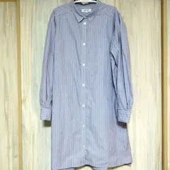 【タイムセール】pierrecardin ピエールカルダンストライプ 長袖シャツ