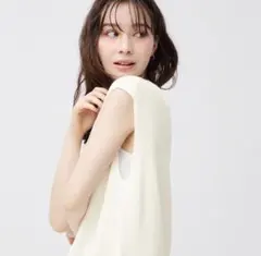 GU 베스트 워셔블 프렌치 슬리브 스웨터