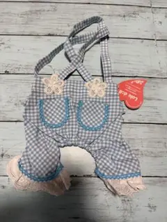 【新品】LuLuDoll ルルドール　犬服　水色サロペット
