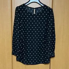 【VIS（ビス）】水玉七分袖ブラウス（M）