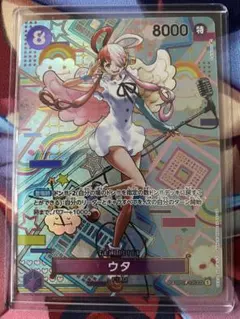 ワンピースカード ウタ ST16-001 SR パラレル 金枠 金コンパス - メルカリ