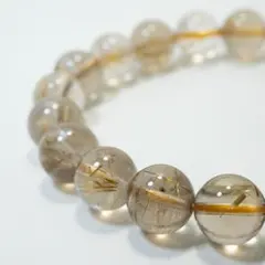 【財運・勝負】極美ゴールドルチル 9.7mm スモーキー 16.5cm　/784
