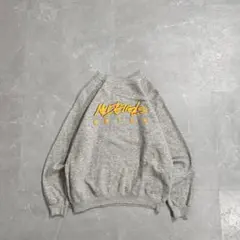 80s~90s USA製 vintage ラグランスウェット 霜降りグレー 発泡