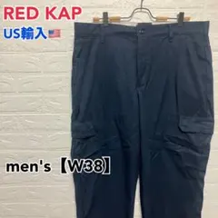 ●E406【US輸入】レッドキャップ カーゴパンツ ネイビー系 メンズ【W38】