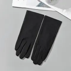 UV手袋　ブラック　薄手　無地　メッシュ　滑り止め加工　UVカット　スマホ対応