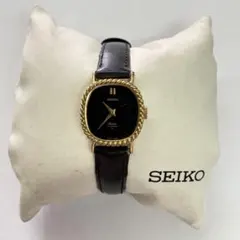 SEIKO IU スクエア型 レディース腕時計 クォーツ ピンクゴールド 