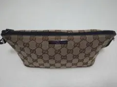 グッチアクセサリーポーチGGキャンバスハンドバッグ