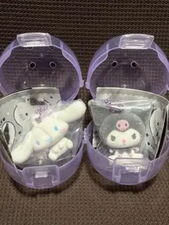 サンリオキャラクターズ　ふわわフロッキーマスコット　シナモロール　クロミ