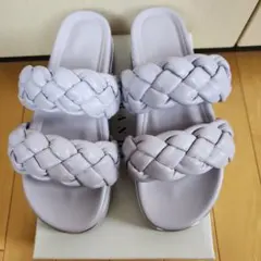 RANDA 厚底サンダル パープル Mサイズのサムネイル