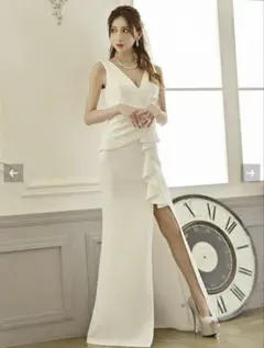 キャバドレス スリットタイトロング