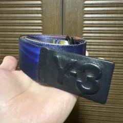 Y-3 青 ナイロンベルト