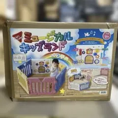日本育児 ミュージカルキッズランドDX パステル 6枚セット ベビーサークル