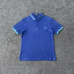 FRED PERRY フレッドペリー ポロシャツ ブルー Slim Fit Mのサムネイル