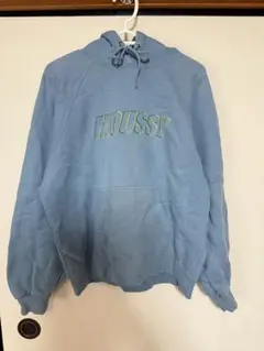 MOUSSY ライトブルー フード付きパーカー