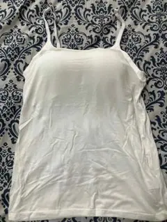 ブラ付き ホワイトキャミソール　Mサイズ
