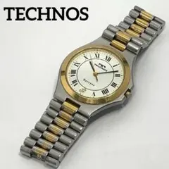 稼働品 TECHNOS 腕時計 テクノス ★訳アリ GOLD クォーツ式 人気のサムネイル