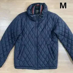 Right-on ネイビー キルティングジャケット フード付き Mサイズ