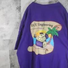 半袖TシャツUSA古着ビッグオーバーサイズパープルXL　C28,10