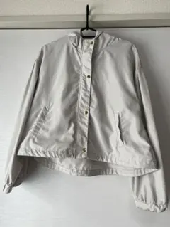 【global workグローバルワーク】160ライトグレー フード付きブルゾン