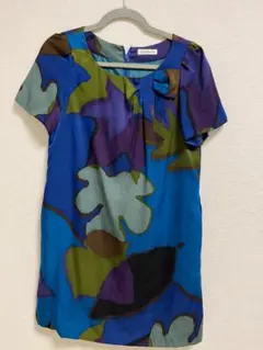 Lois CRAYON ワンピース　総柄　Mサイズ　ポリエステル