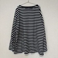 無印良品　ボーダーカットソー