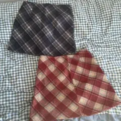 チェック柄タイトスカート 2点セット